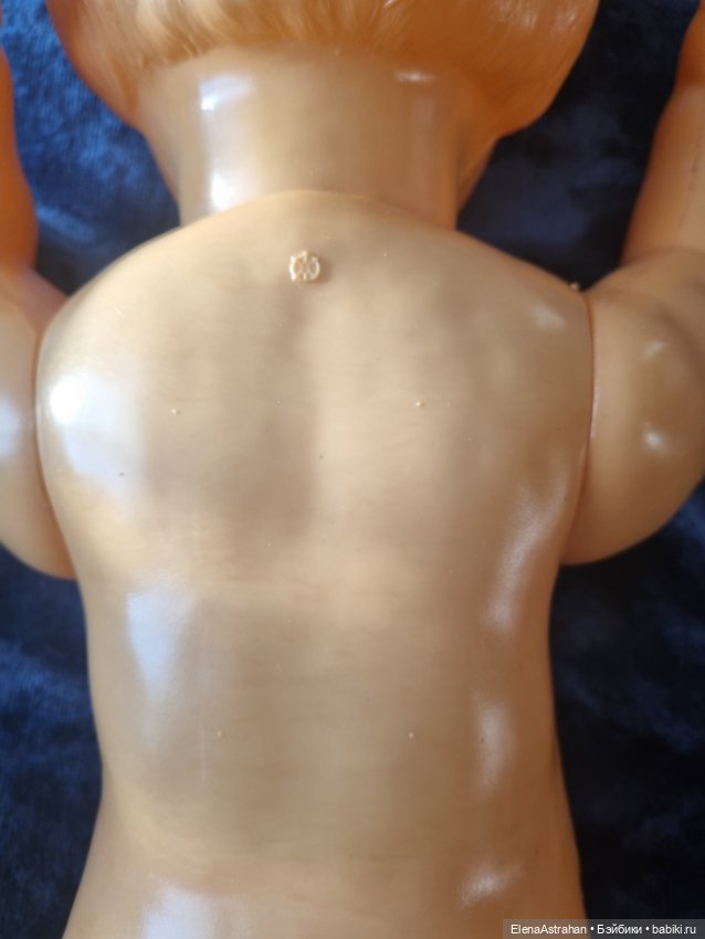 Кукла антикварная Целлулоид Котовск Клеймо черепашка Целлулоидная кукла 52 см (фото 6)