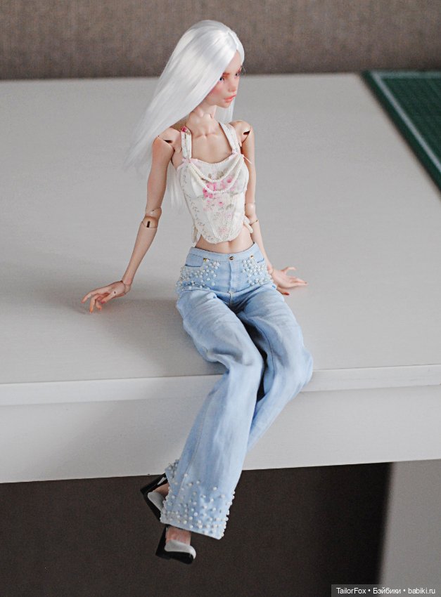 Шикарный комплект для Химеры: корсет и джинсы с бисером (фото 3)
