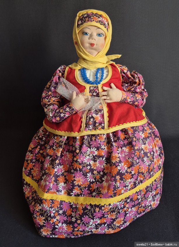 Кукла-грелка на чайник СССР