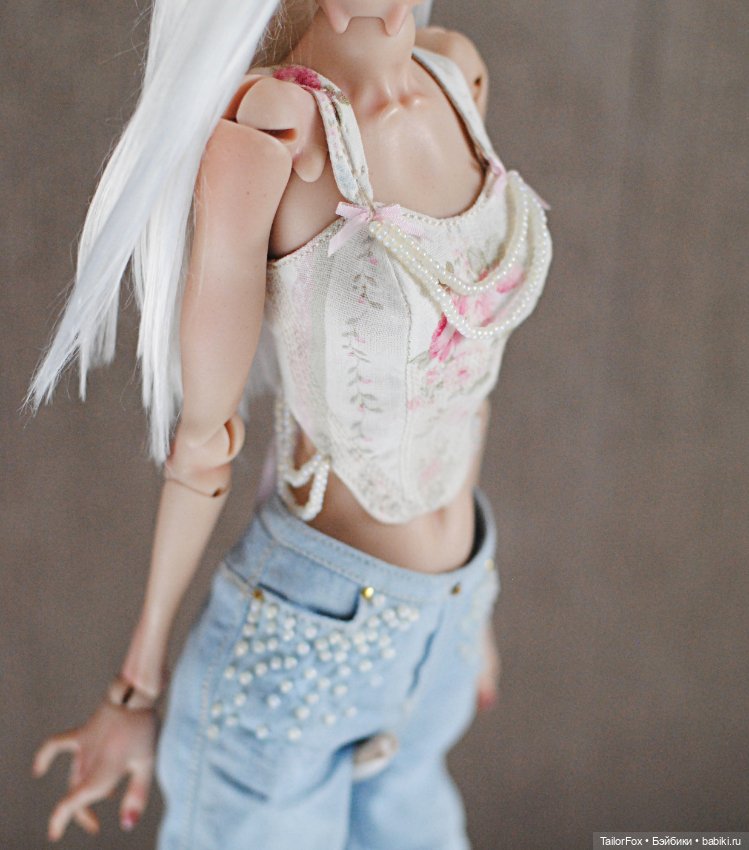 Шикарный комплект для Химеры: корсет и джинсы с бисером (фото 8)