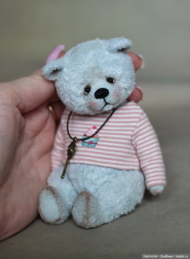 Мишка тедди 14 см — Авторские игрушки (фото 4)