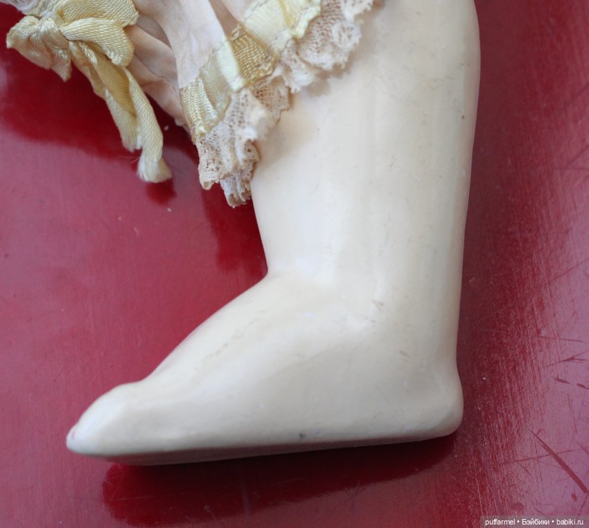 Кожаные туфли для антикварной куклы (фото 5)