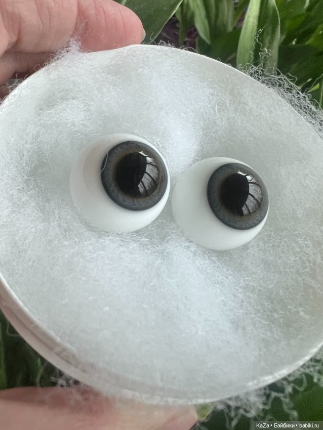 Глаза для кукол стекло Lauscha (24 и 26 мм) (фото 4)