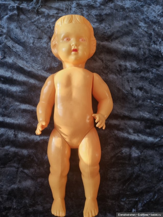 Кукла антикварная Целлулоид Котовск Клеймо черепашка Целлулоидная кукла 52 см