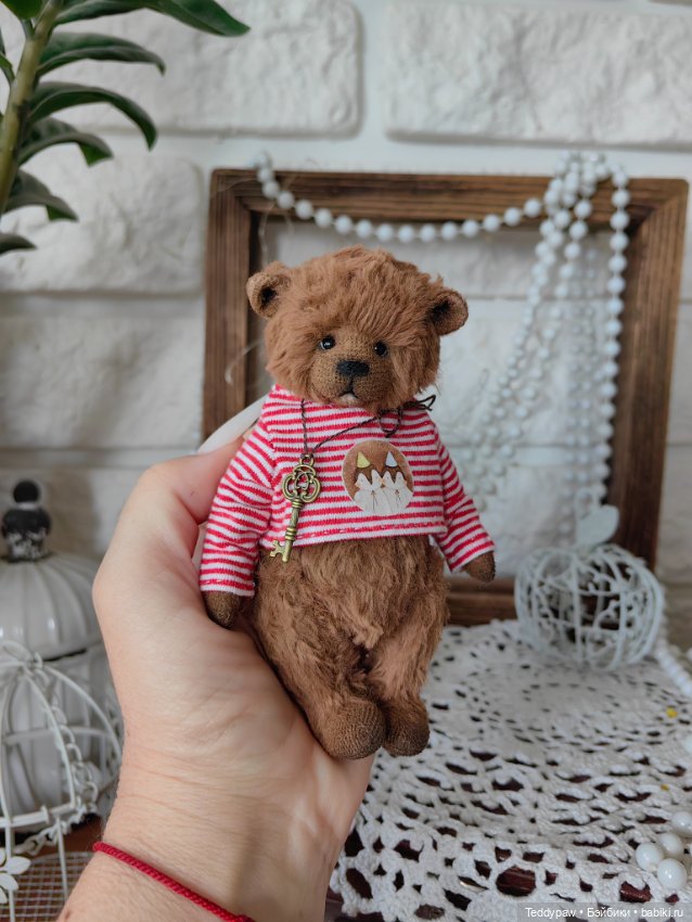 Мишка тедди Щоколадка — Авторские игрушки