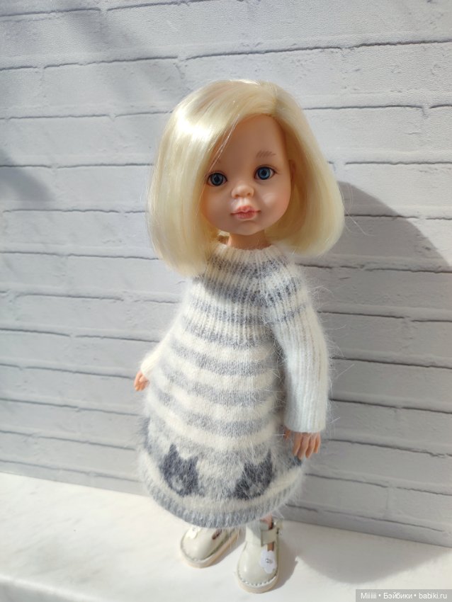 Платье Котики 2 для кукол Паола Рейна Paola Reina (фото 2)