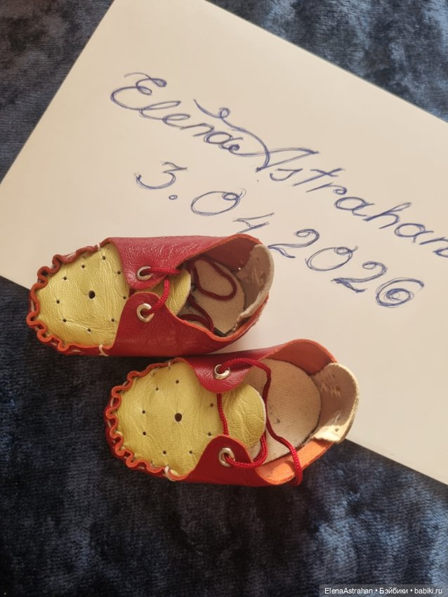 Туфельки Пинетки Обувь Кукла целлулоидная ОХК (фото 7)