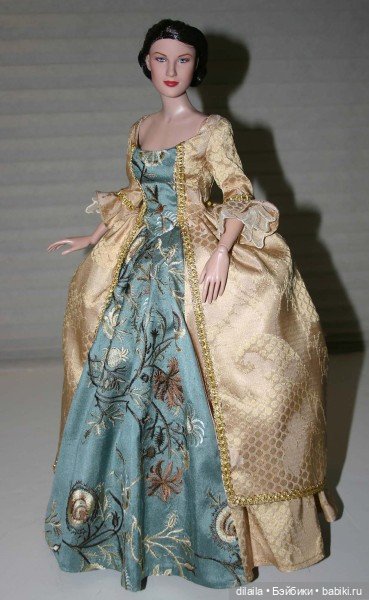 Выкройка PDF в натуральную величину / историческое платье для кукол 40 см Тоннер RTB101 и похожих (фото 3)