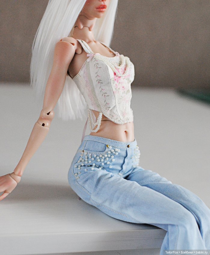 Шикарный комплект для Химеры: корсет и джинсы с бисером (фото 9)
