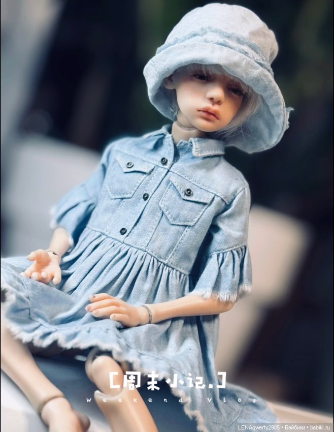 Джинсовое платье для Птички Лоры