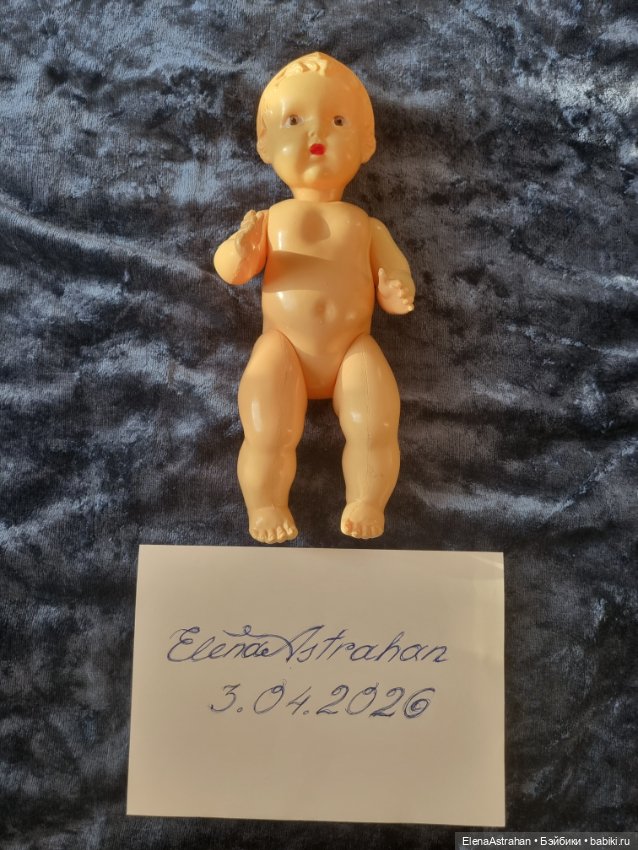 Кукла антикварная Целлулоид Пупс в шапочке ОХК Целлулоидная кукла (фото 4)