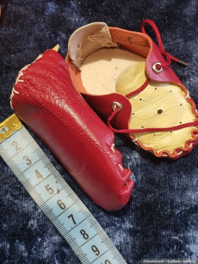 Туфельки Пинетки Обувь Кукла целлулоидная ОХК (фото 5)