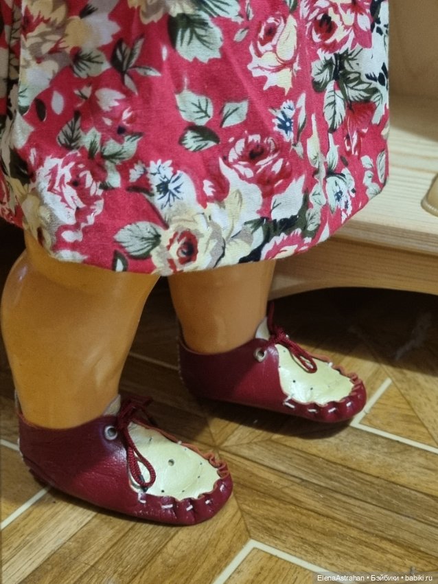 Туфельки Пинетки Обувь Кукла целлулоидная ОХК