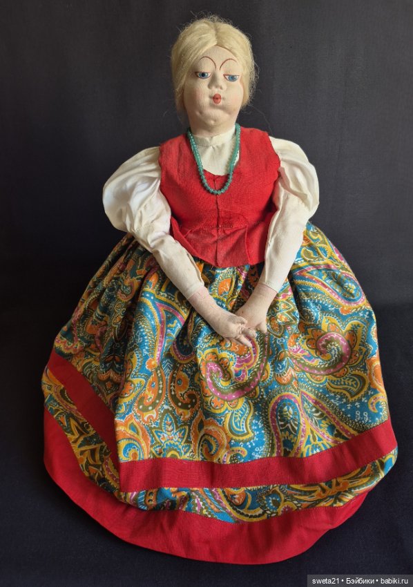 Кукла-грелка на чайник СССР