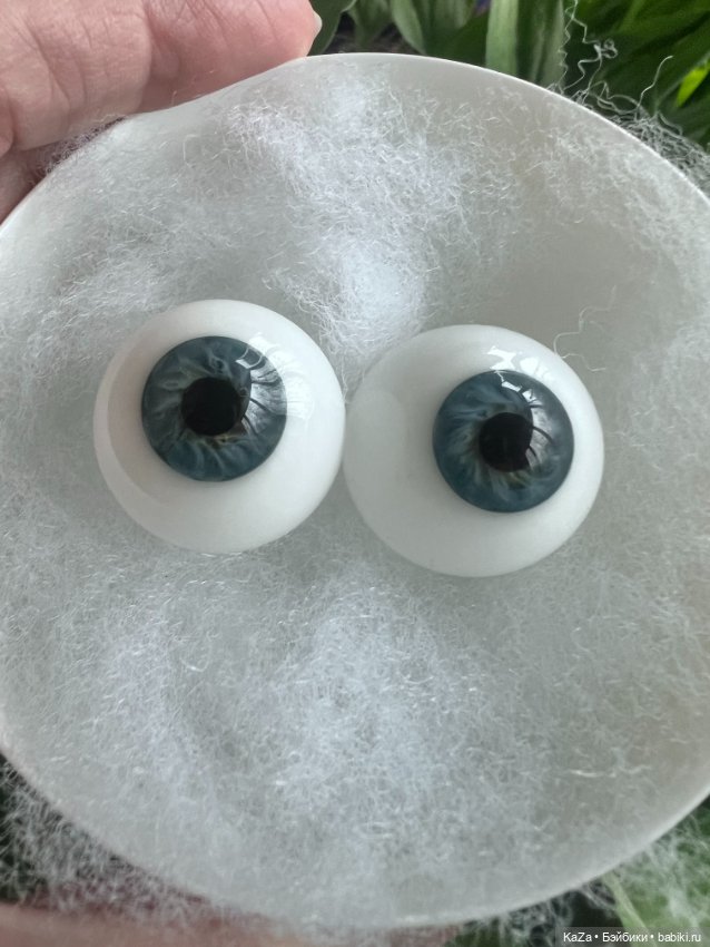 Глаза для кукол стекло Lauscha (24 и 26 мм) (фото 5)