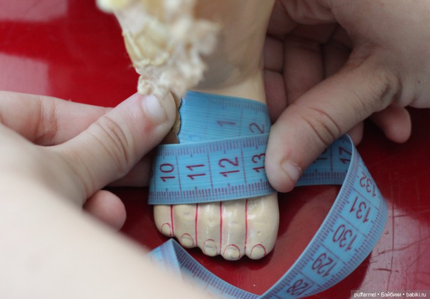 Кожаные туфли для антикварной куклы (фото 6)