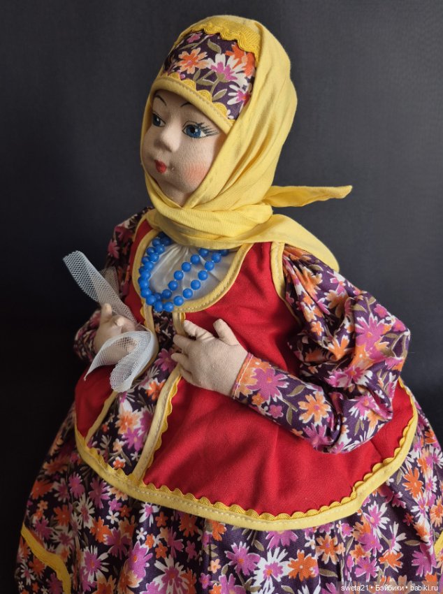 Кукла-грелка на чайник СССР