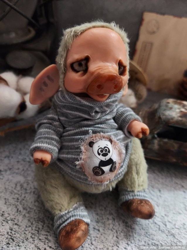 Хрюня — Авторские игрушки (фото 3)