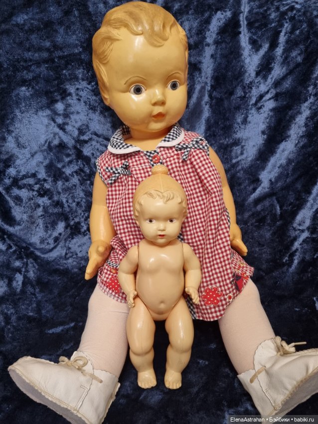 Кукла антикварная Целлулоид Пупс в шапочке ОХК Целлулоидная кукла