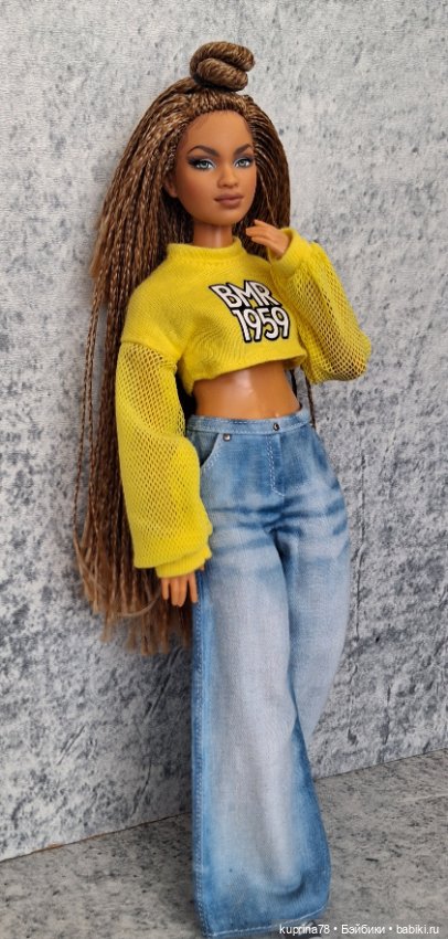 Джинсы на барби пышку — Одежда для кукол (фото 3)