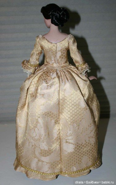 Выкройка PDF в натуральную величину / историческое платье для кукол 40 см Тоннер RTB101 и похожих (фото 5)