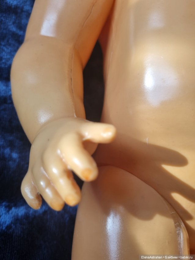 Кукла антикварная Целлулоид Котовск Клеймо черепашка Целлулоидная кукла 52 см (фото 3)