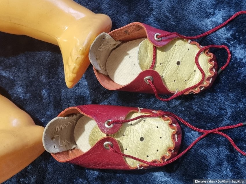 Туфельки Пинетки Обувь Кукла целлулоидная ОХК (фото 4)