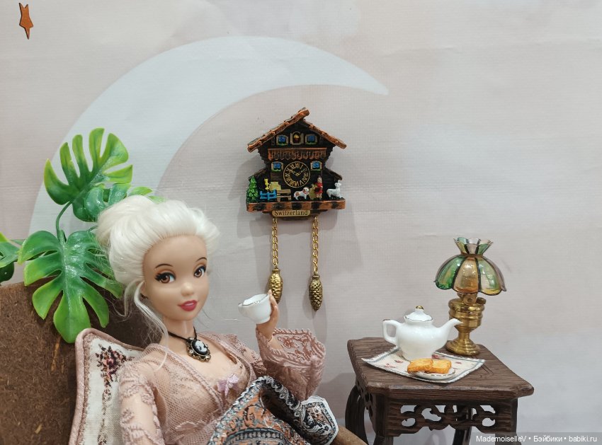 Часы-кукушка — Миниатюра для кукол