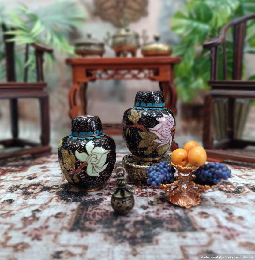 Чайница Клуазоне № 2 — Миниатюра для кукол (фото 8)