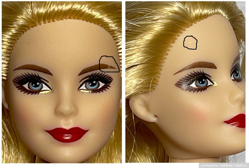 Голова Барби Холидей 2017 на модельном теле нюд (фото 8)