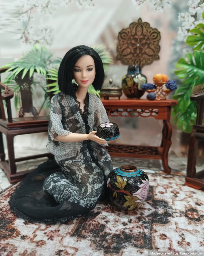 Чайница Клуазоне № 1 — Миниатюра для кукол