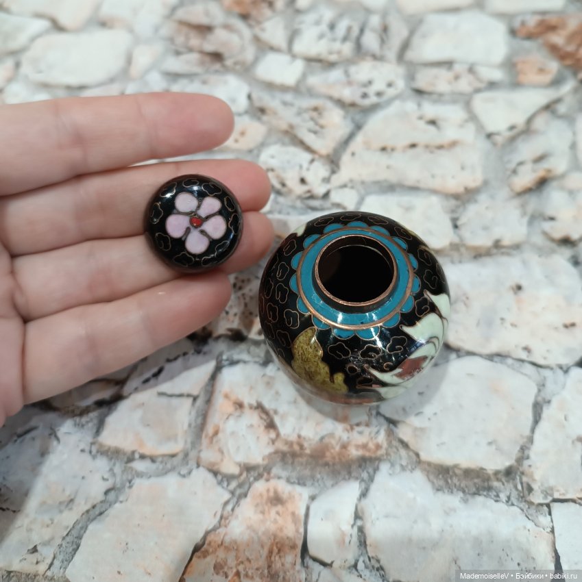 Чайница Клуазоне № 2 — Миниатюра для кукол (фото 7)