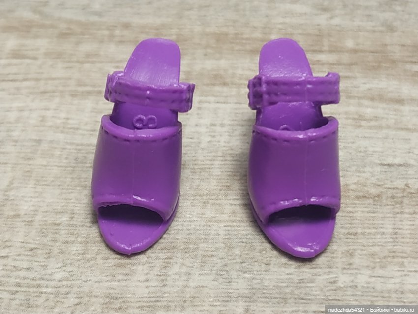 Сиреневые босоножки для Барби (фото 2)
