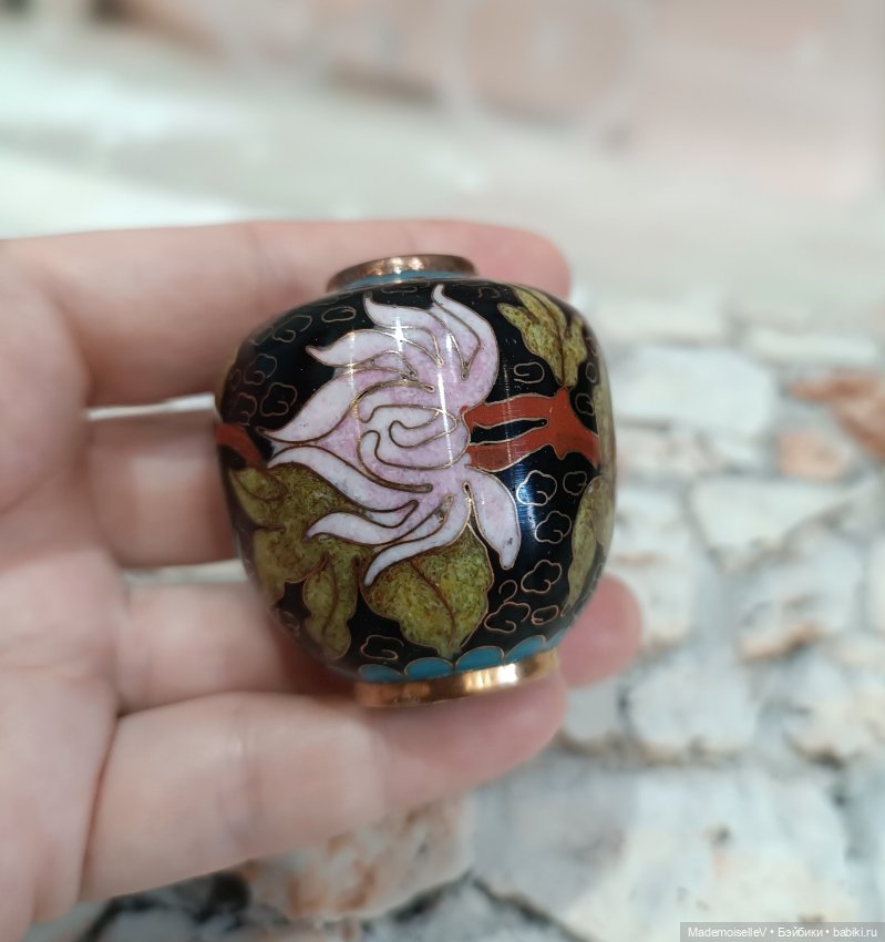 Чайница Клуазоне № 1 — Миниатюра для кукол