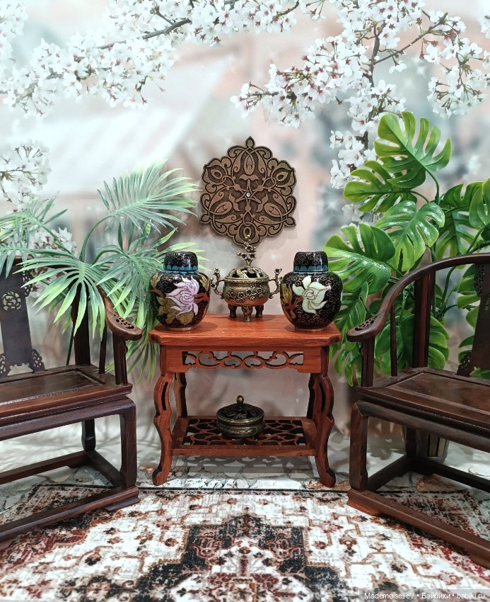 Чайница Клуазоне № 2 — Миниатюра для кукол (фото 3)