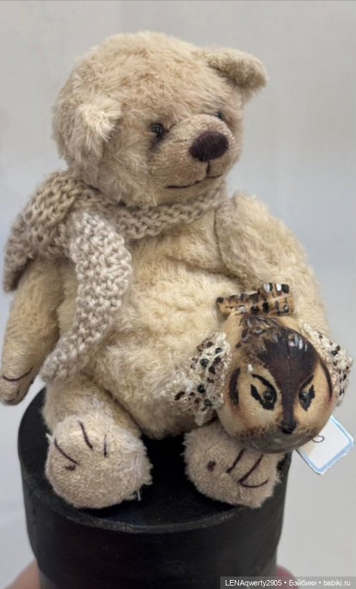 Мишутка с птичкой — Авторские игрушки (фото 2)