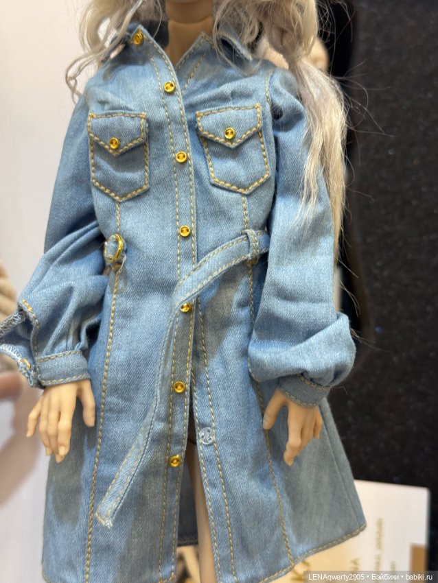 Джинсовое платье для формата 1/4,1/6 (фото 4)