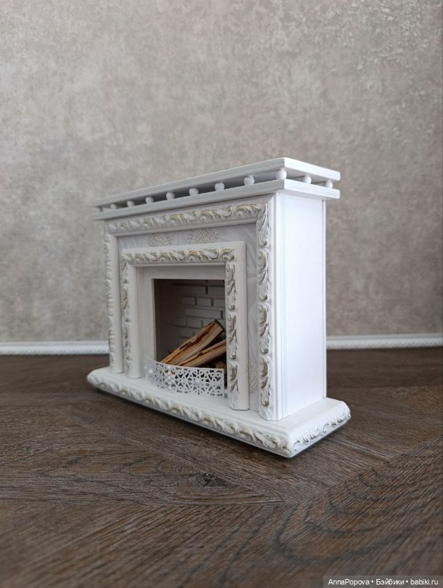 Камин "Белый" — Кукольная мебель (фото 7)