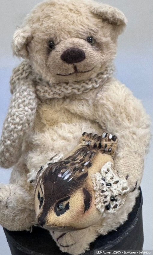 Мишутка с птичкой — Авторские игрушки (фото 4)