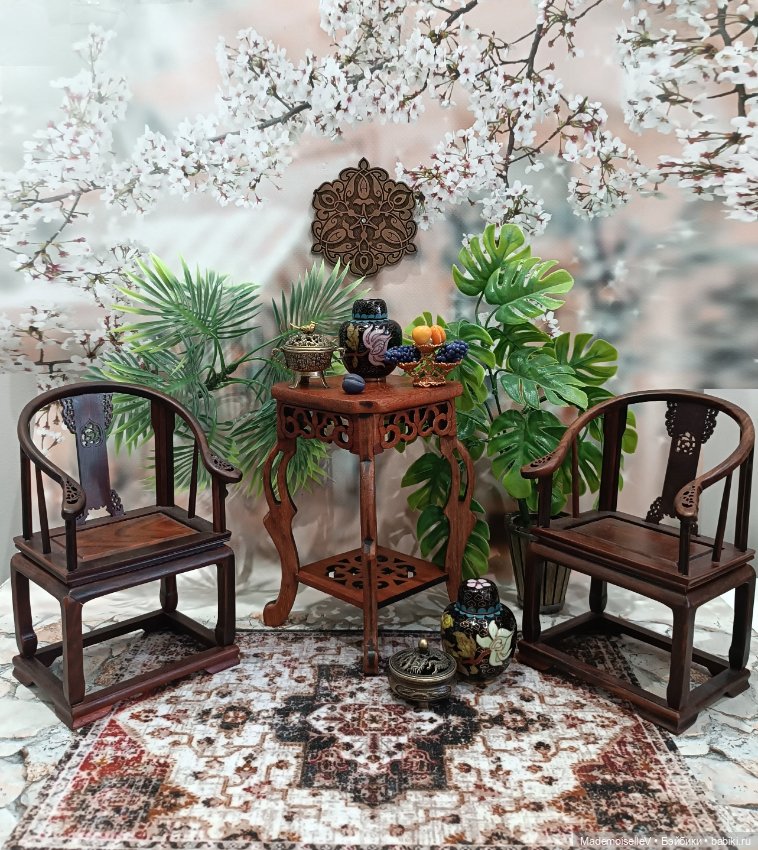 Столик № 2 натуральное дерево резное (фото 8)