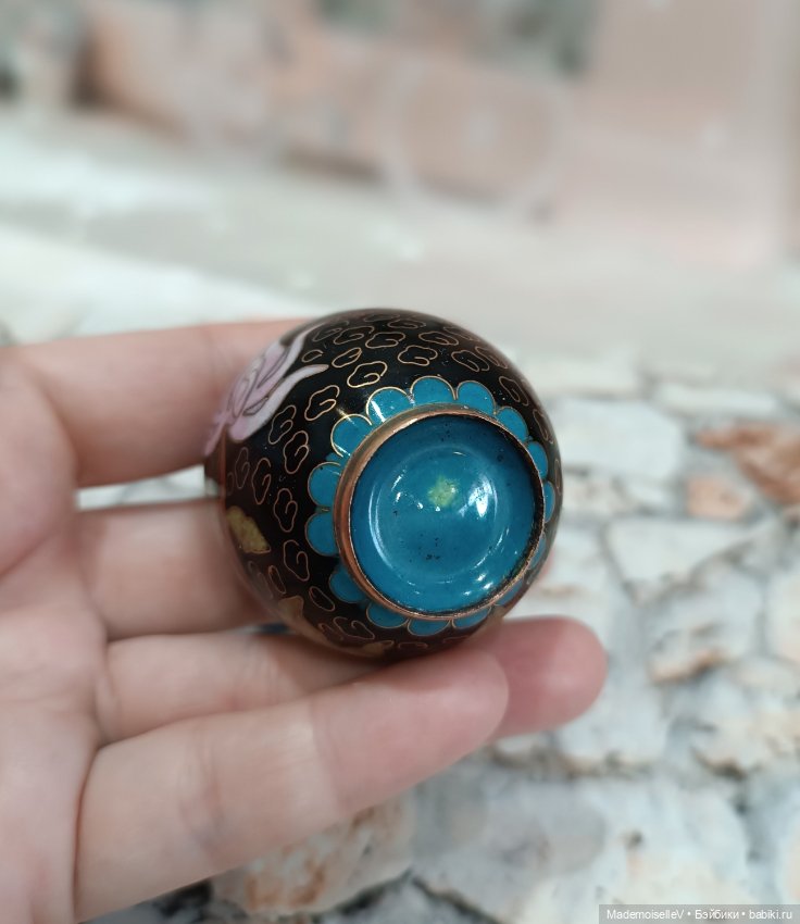 Чайница Клуазоне № 1 — Миниатюра для кукол