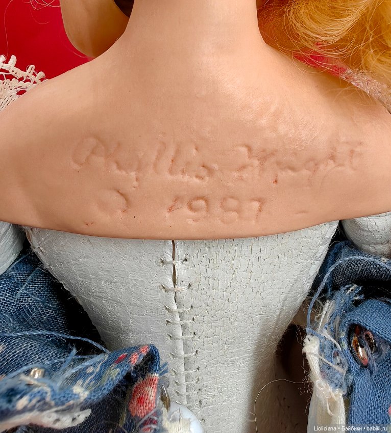 Редкая авторская кукла Дана от Phyllis Wright 1989 г (фото 8)