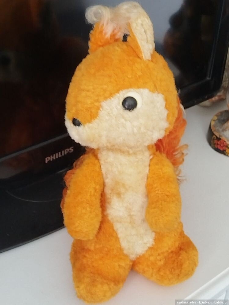 Плюшевая белка — Винтажные куклы и игрушки детства (фото 9)