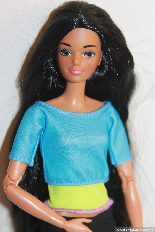 Голова 1993 Dolls of the World - Native American Barbie на теле МТМ (фото 2)