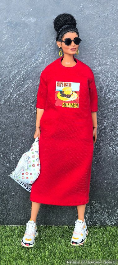 Платье для пышки Барби — Одежда для кукол (фото 3)