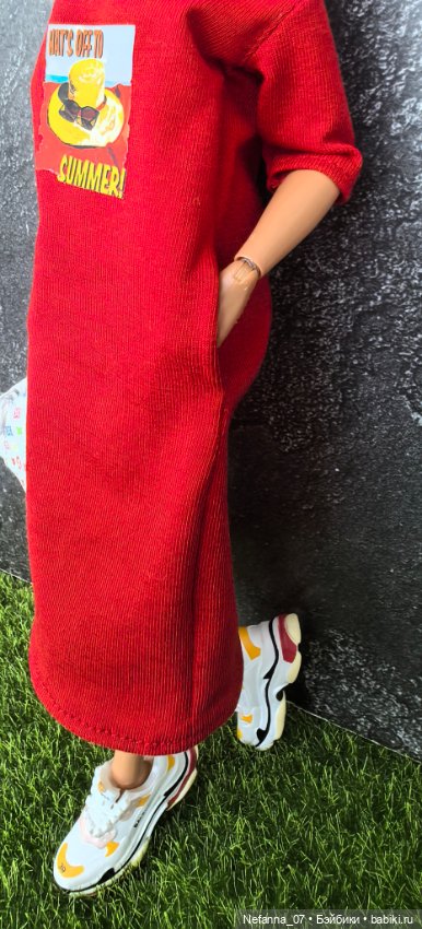 Платье для пышки Барби — Одежда для кукол (фото 4)