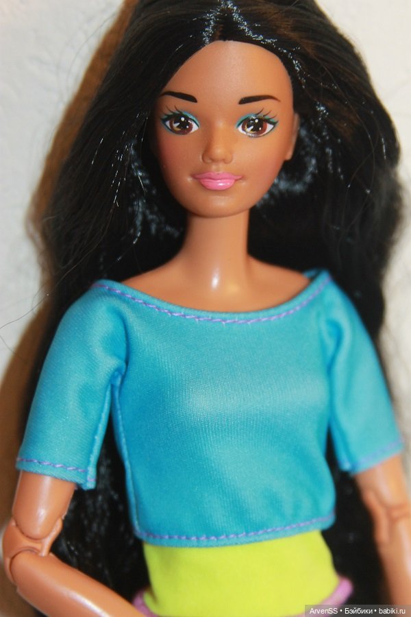 Голова 1993 Dolls of the World - Native American Barbie на теле МТМ (фото 3)