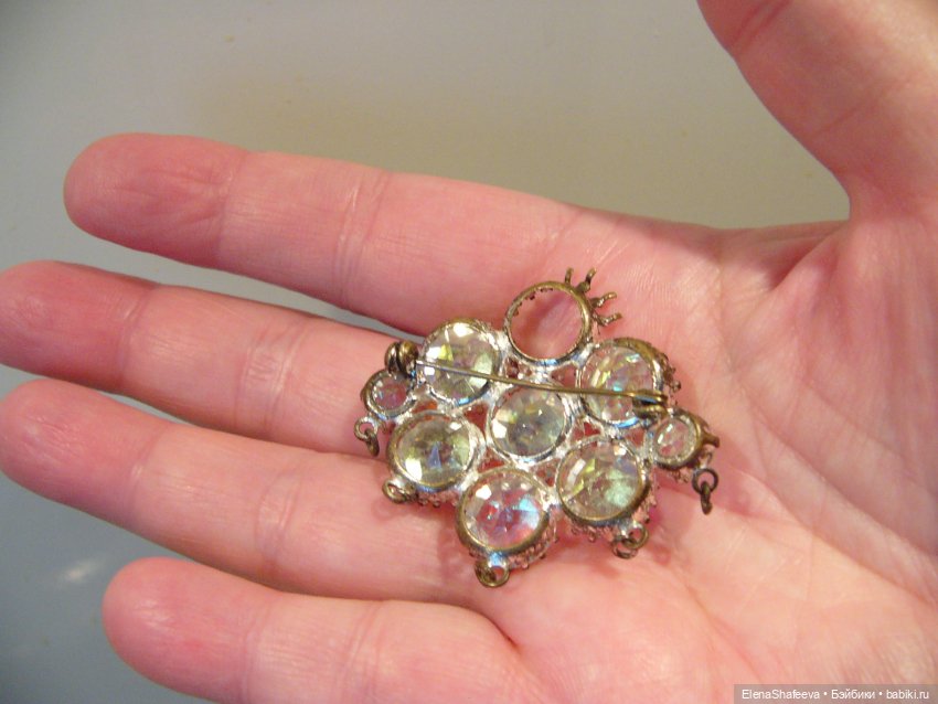 Красивая винтажная брошь из СССР для кукольных нарядов.Чехия (фото 8)