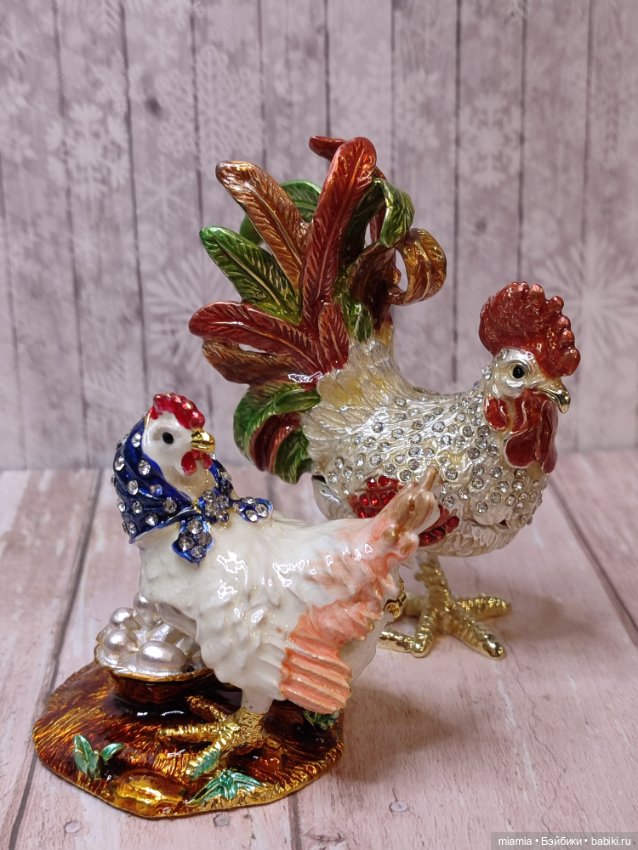 Коллекционные шкатулки с эмалью. Цена за пару (фото 2)