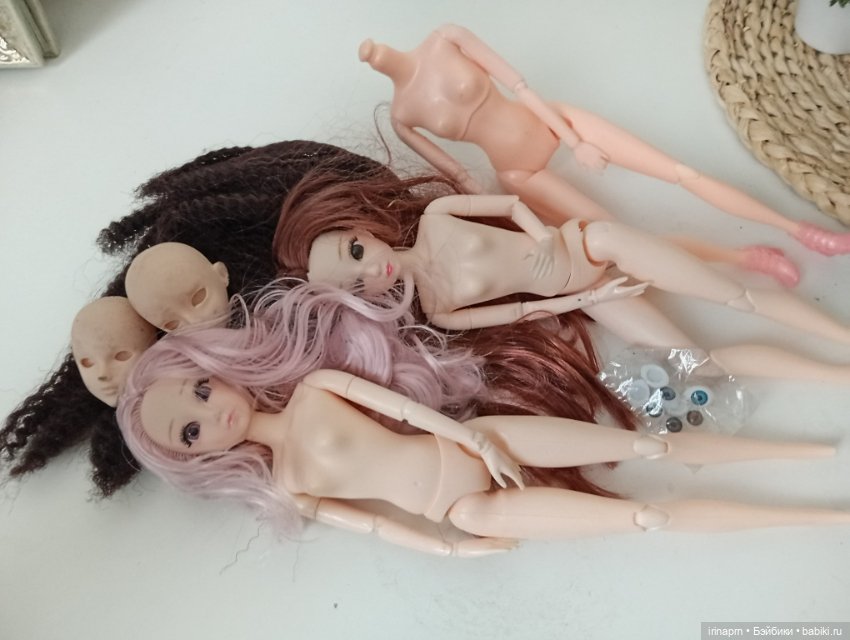 Для творчества куклы тела и глаза